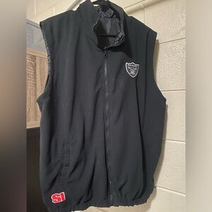 Raiders vest reverse able size L women’s/men’s color black